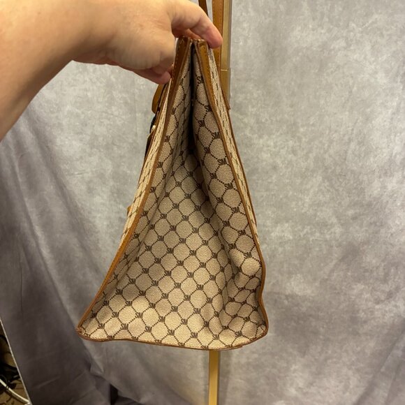 Steve Madden Multipurpose Cognac BBerlin Logo Monogram Tote - Picture 5 of 10